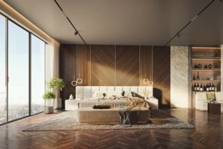 Modern living room with TV unit